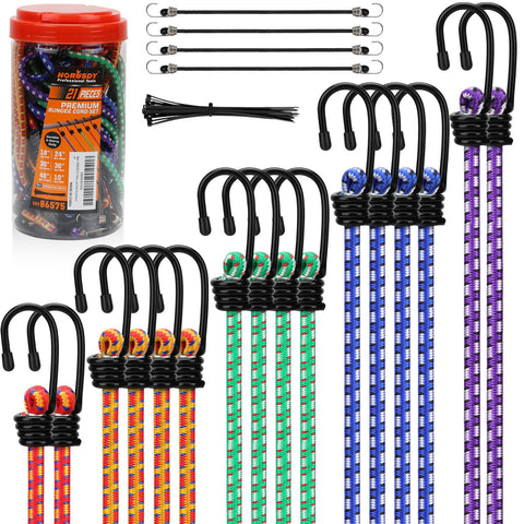 HORUSDY 10-inch cord for quick, lightweight tie-downs on camping gear.