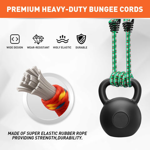 HORUSDY 48-inch cord handles heavy-duty cargo and big kayaks securely.