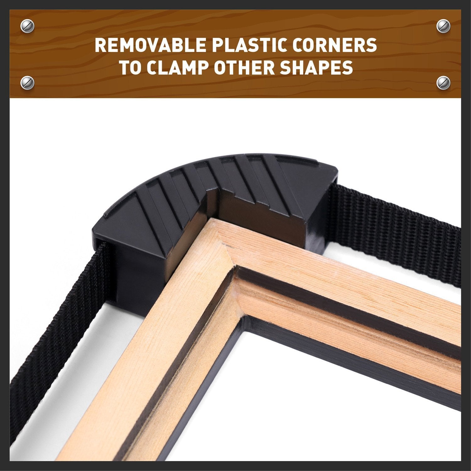 HORUSDY 4-piece clamp set ideal for picture frame assembly.