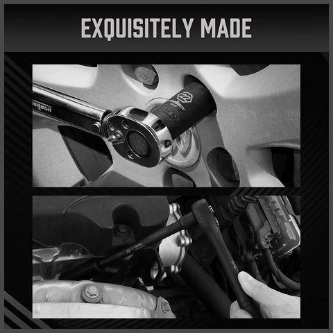 HORUSDY 6-point sockets reduce rounding and wear