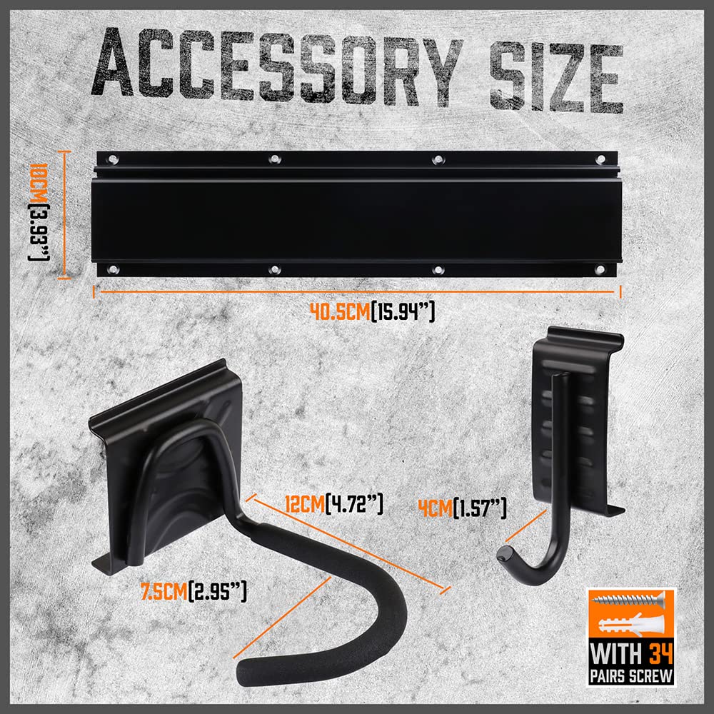 HORUSDY 600-pound load capacity ensures sturdy garage storage.