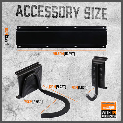 HORUSDY 600-pound load capacity ensures sturdy garage storage.