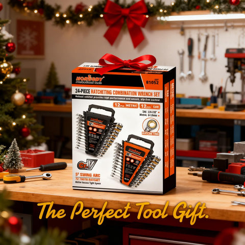 HORUSDY 72-tooth ratchet gear enables smooth turns in tight spaces.
