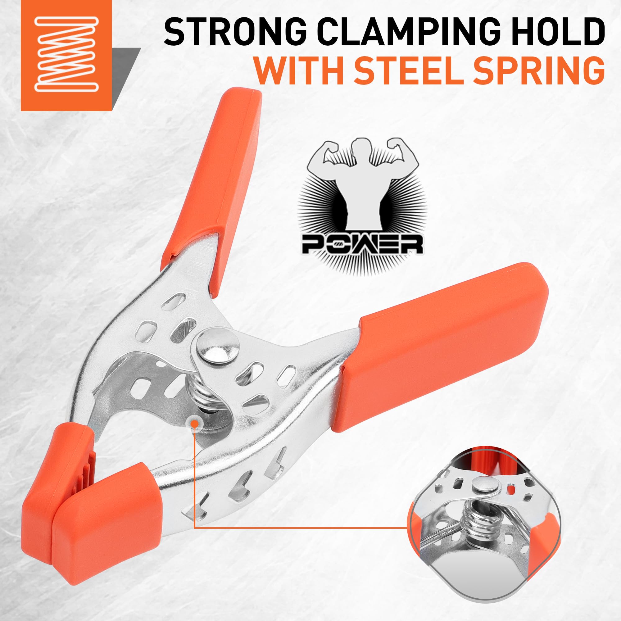 HORUSDY ergonomic arc-handle for comfortable clamping