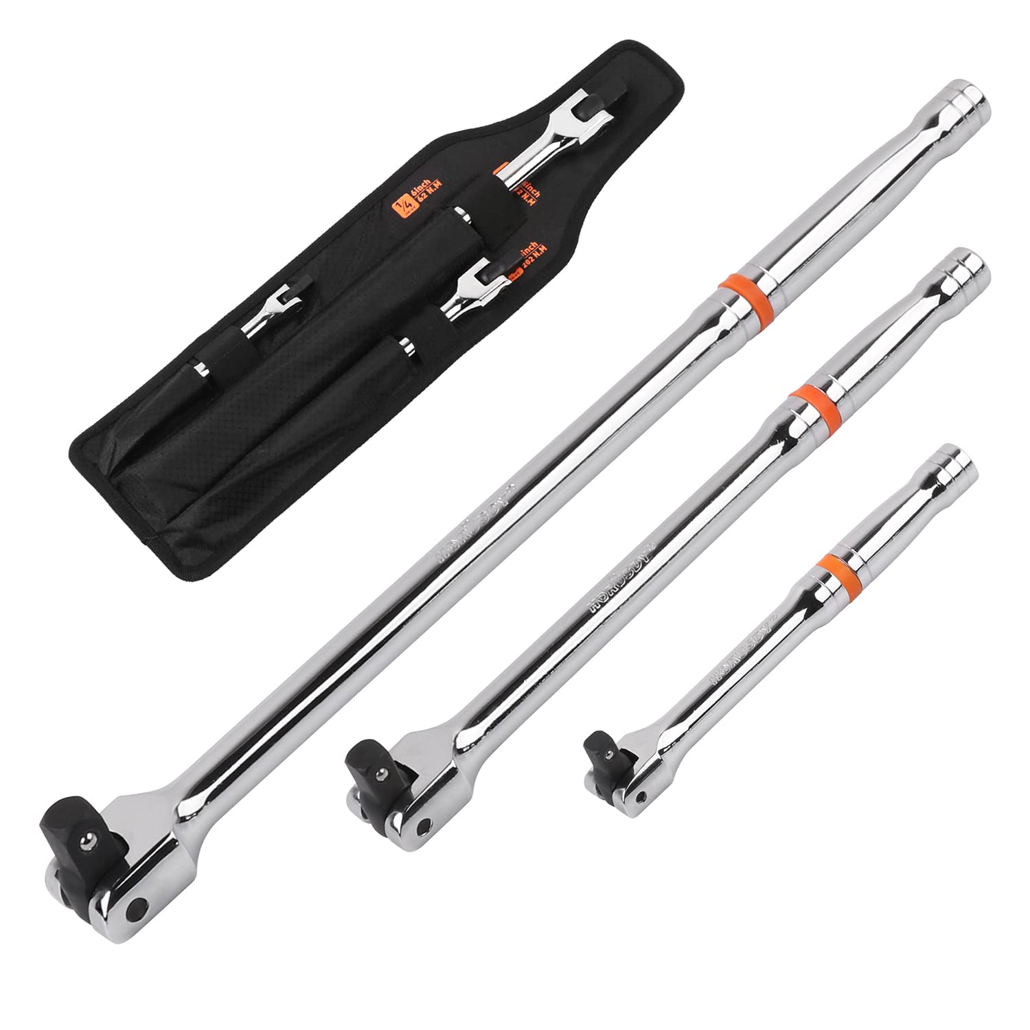 HORUSDY 6-inch breaker bar with rotatable head for flexible access