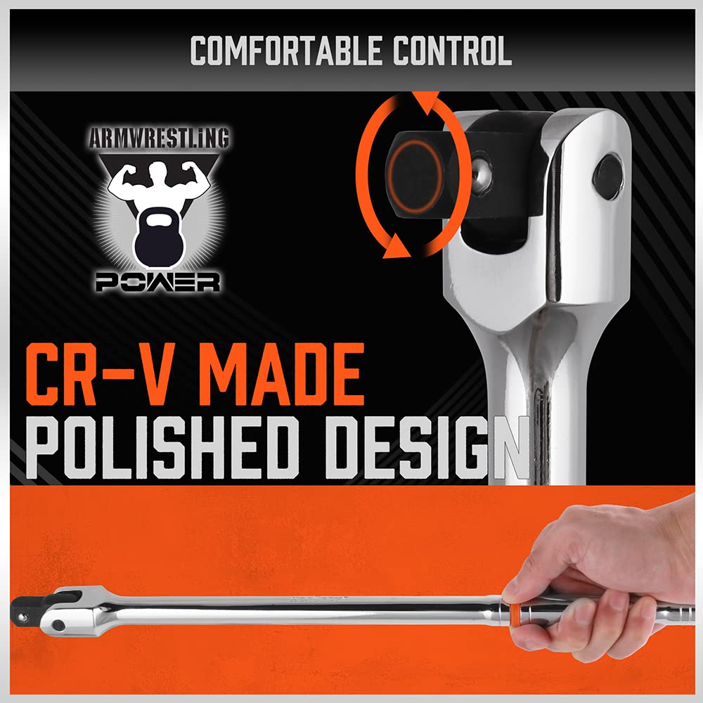 HORUSDY ergonomic leverage design reduces fatigue during loosening tasks
