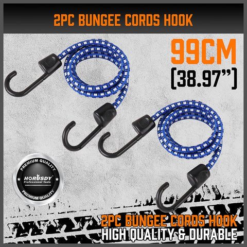 HORUSDY bungee cords add extra tensioning for loose items.