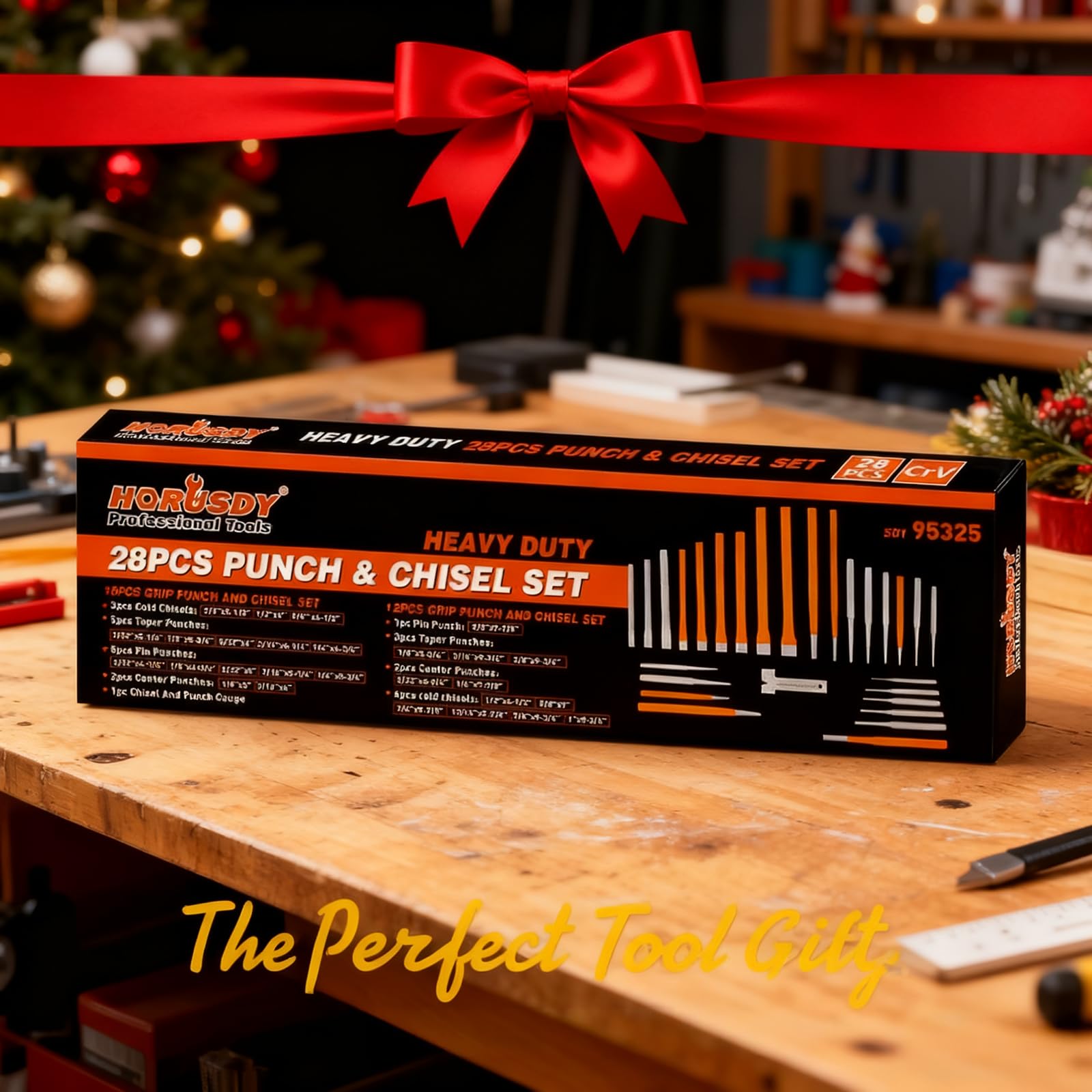 HORUSDY chrome-vanadium steel punches deliver durable performance
