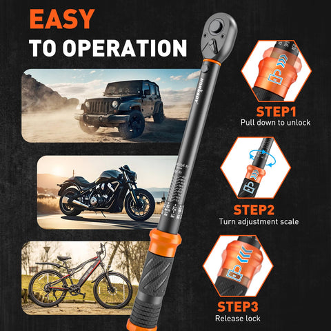 HORUSDY click notification design signals preset torque clearly.