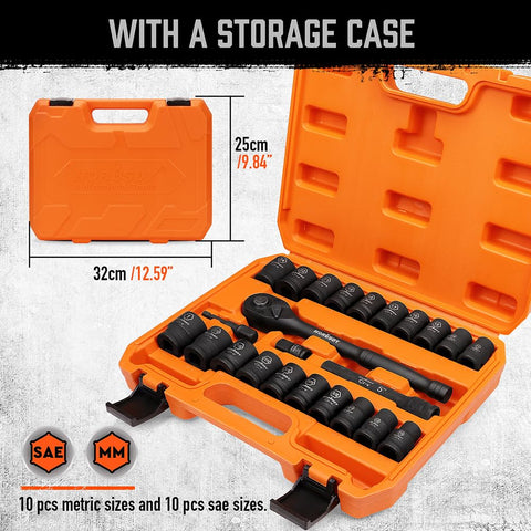 HORUSDY customized storage boxes keep sockets organized and secure.