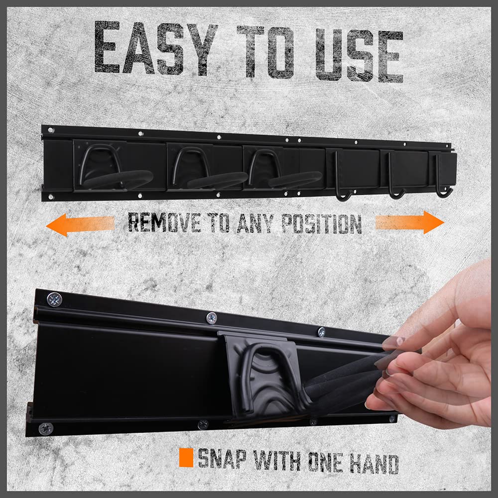 HORUSDY customizable storage system for compact garage spaces.