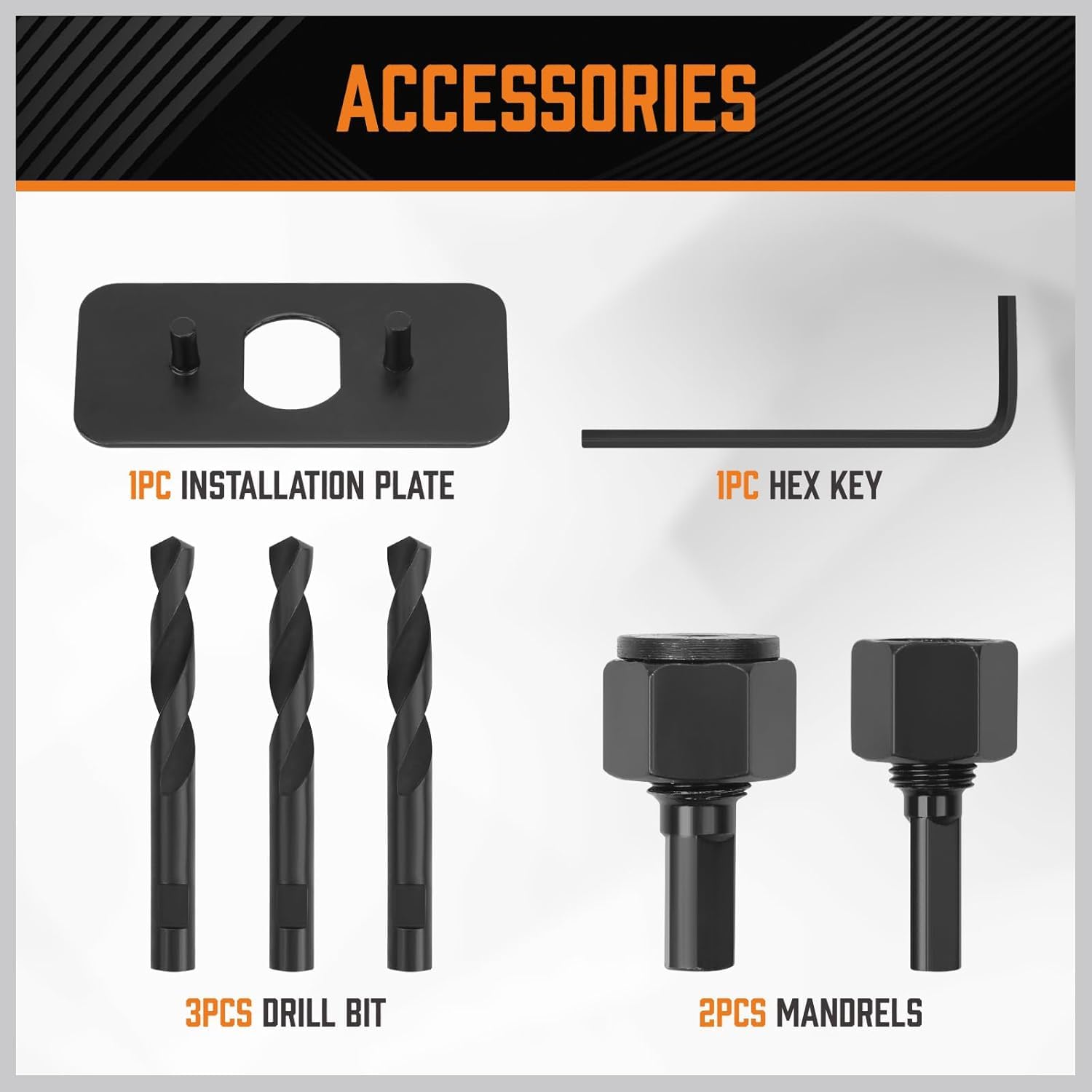 HORUSDY drill bits 3-piece set improves hole quality across materials.