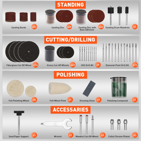 HORUSDY drill bits set supports versatile drilling across metals and plastics.