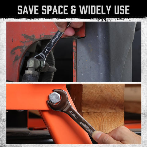 Durable HORUSDY wrenches designed for household, automotive, and machinery tasks.