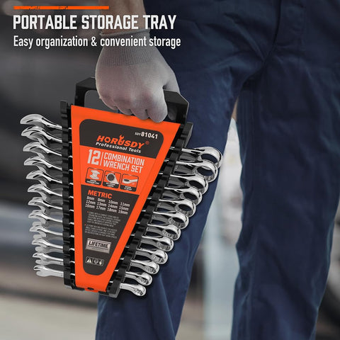 HORUSDY easy-grip wrench design delivering smooth leverage.