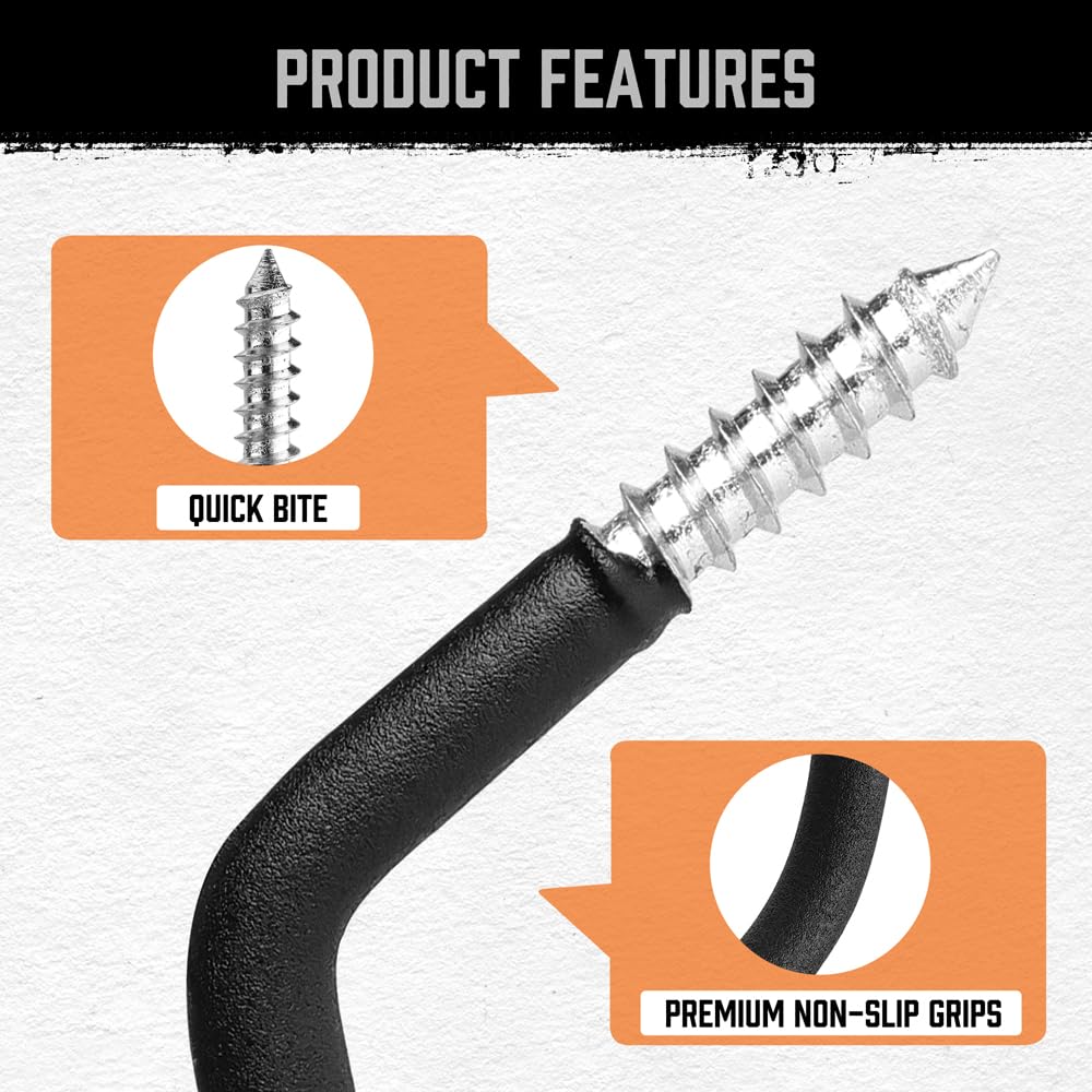 HORUSDY easy installation hooks mounted on wall with basic hardware