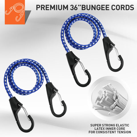 HORUSDY premium elastic bungee cords maintain steady tension