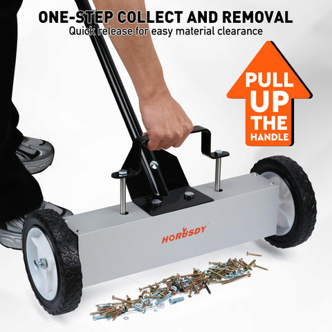 HORUSDY ergonomic push-type design minimizes strain during cleaning.