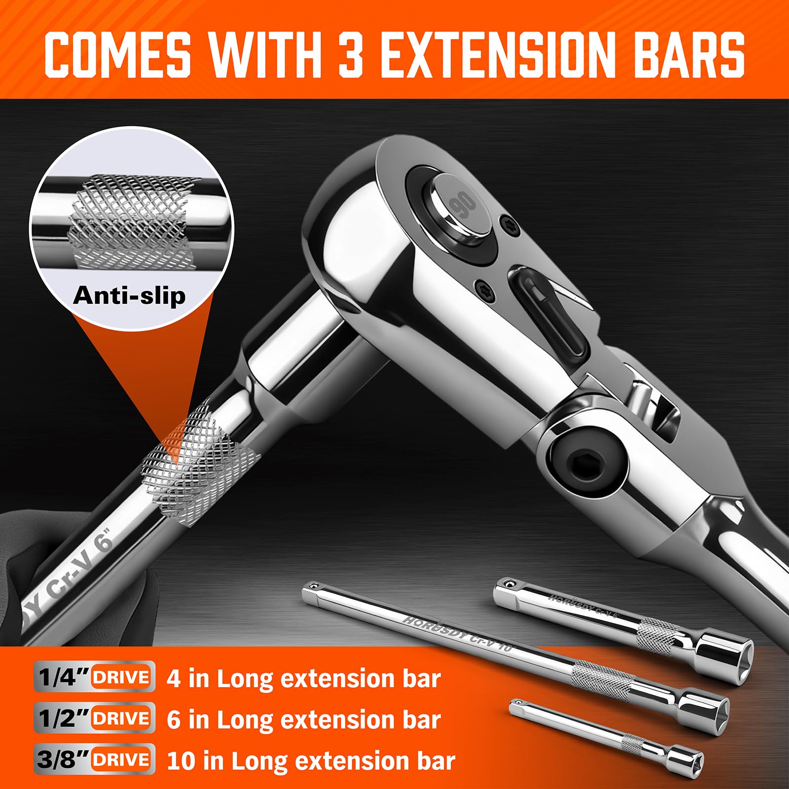 HORUSDY extension bar 6 in provides mid-range access in furniture assembly