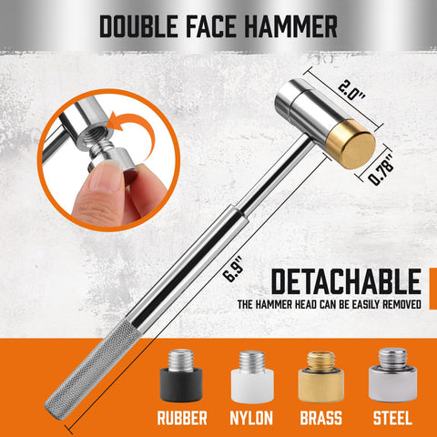 HORUSDY flat punches support accurate alignment and fitting.