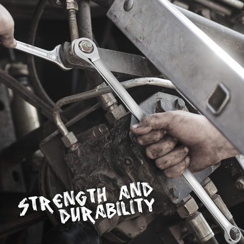 HORUSDY full-drive box ends enable reliable torque without bolt rounding.