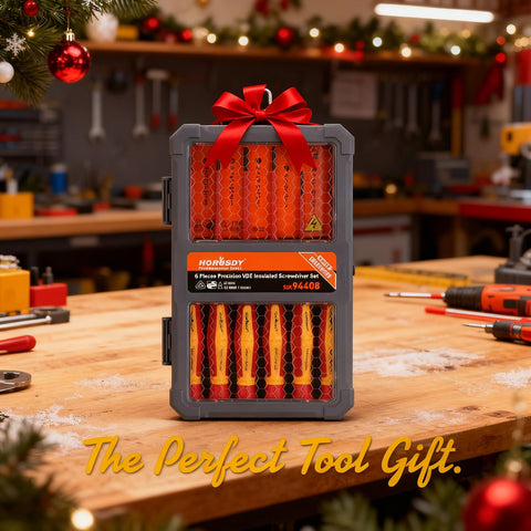 HORUSDY magnetic tip precision screwdrivers help hold screws in tight spaces.