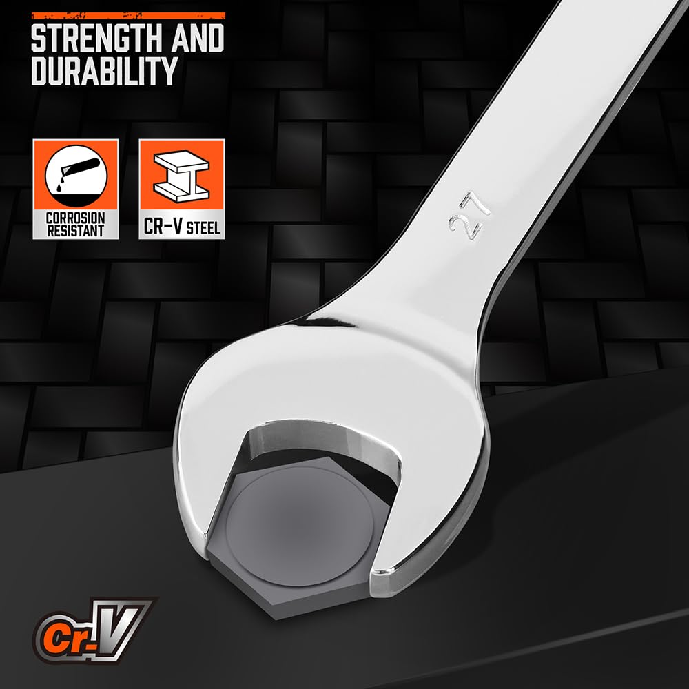 HORUSDY metric wrenches 23–32mm for precise fits in machinery