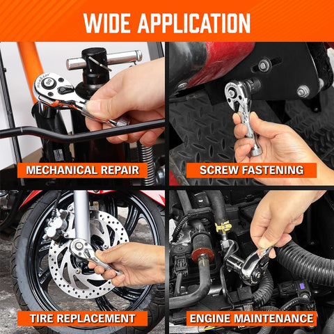 HORUSDY multi-purpose tool set for auto, motorcycle, and DIY tasks.