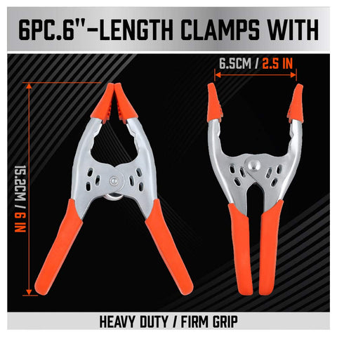 HORUSDY nickel-plated steel clamp resists rust for long life.
