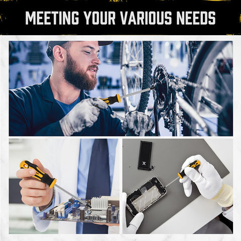 HORUSDY non-slip PP+TPR handle provides solid grip