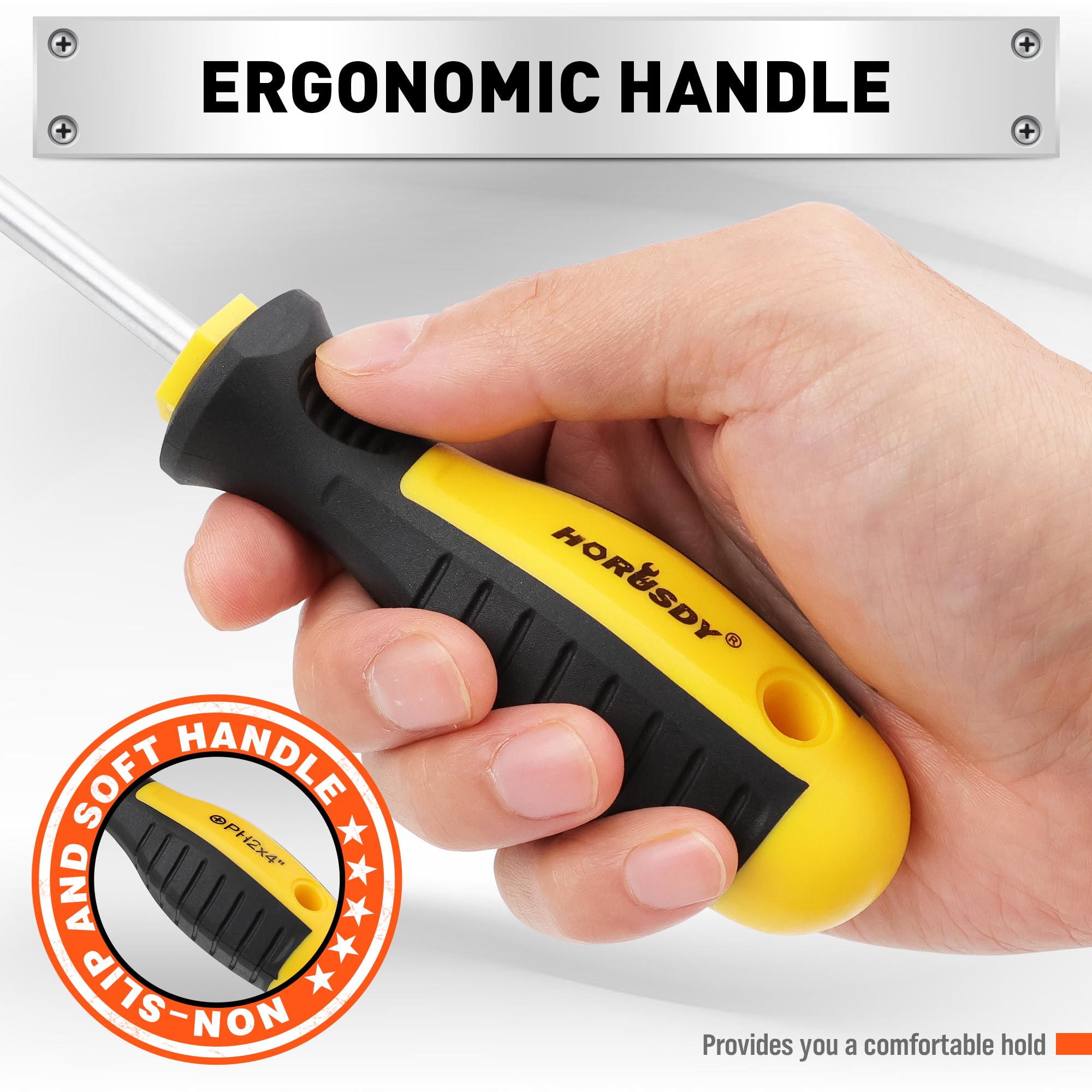 HORUSDY Phillips tips 5-pack ready for precise screw driving.