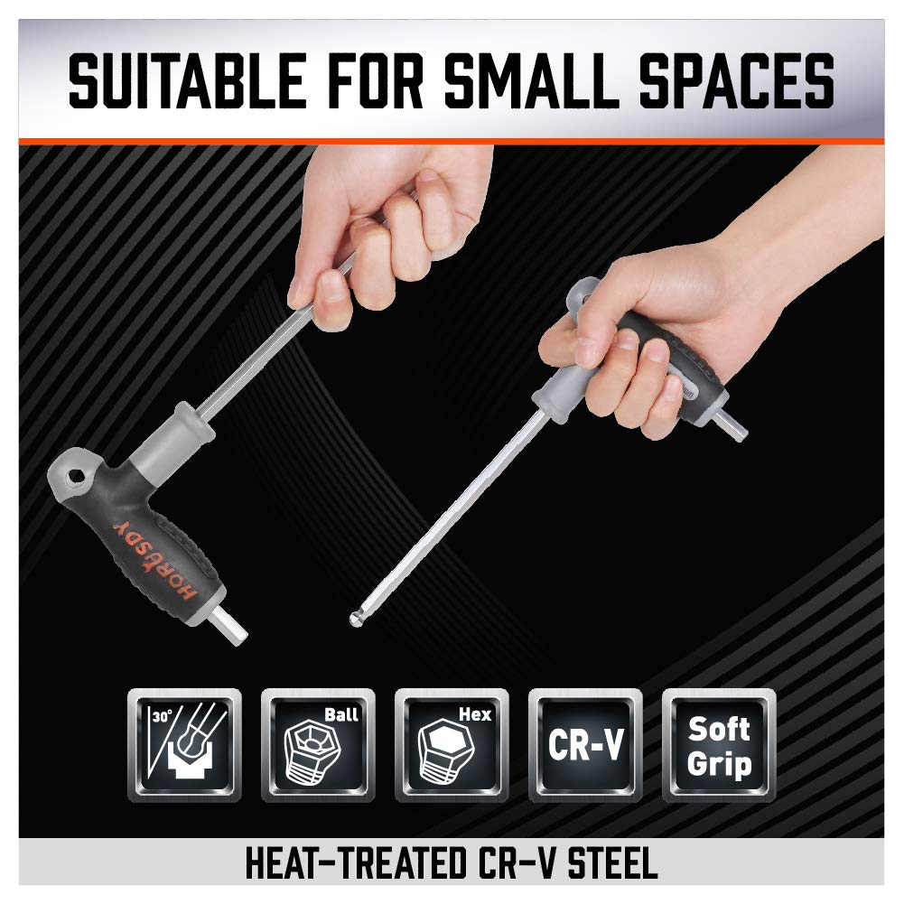 HORUSDY precision-fit ends reduce wear on fasteners during maintenance.