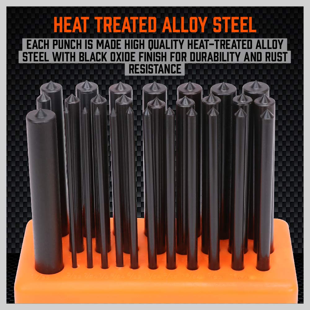HORUSDY punch index stand holds tools visible and ready on-demand.