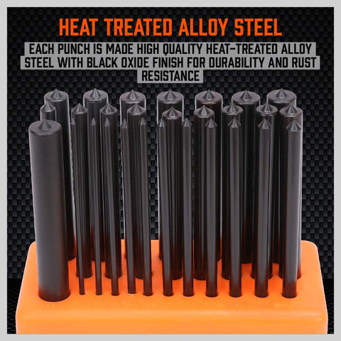 HORUSDY punch index stand holds tools visible and ready on-demand.