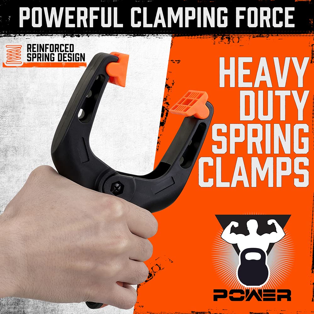 HORUSDY rotary jaw adjustment demonstrates auto-adjust on uneven surfaces.