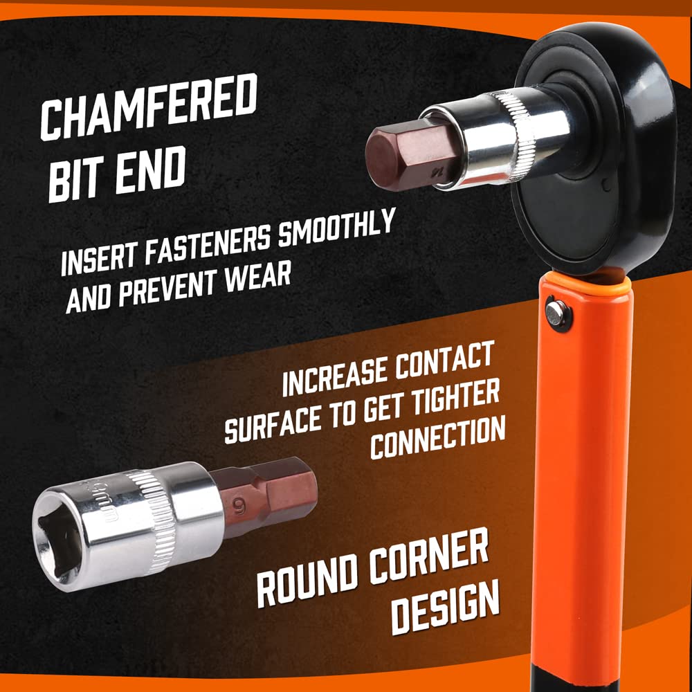 HORUSDY SAE metric coverage highlights versatile compatibility for various fasteners.