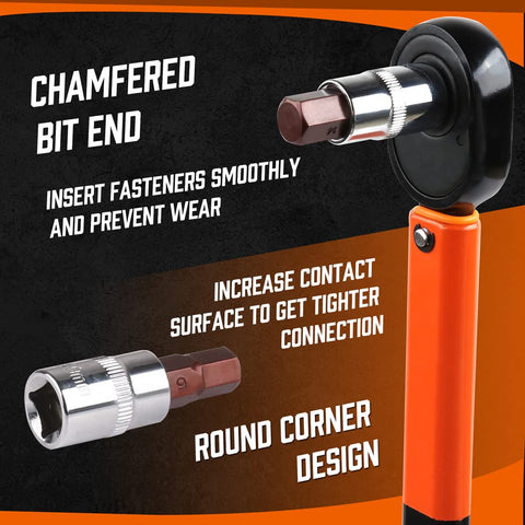 HORUSDY SAE metric coverage highlights versatile compatibility for various fasteners.