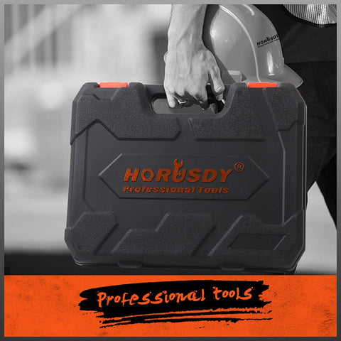 HORUSDY SAE and metric range covers common fasteners for cars and home projects.