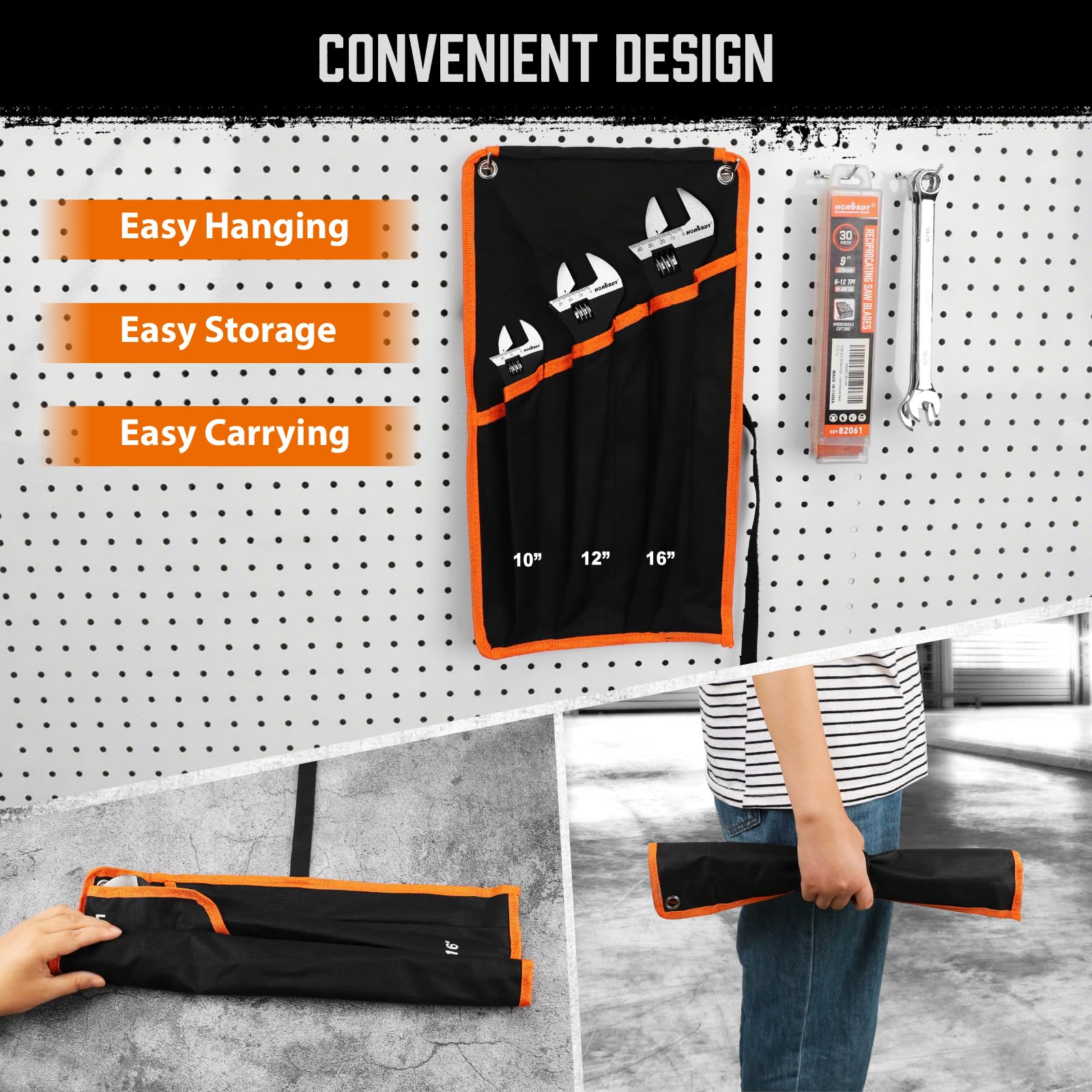 HORUSDY spud wrench black oxide finish resists corrosion in tough environments