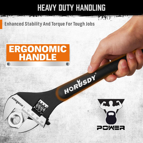 HORUSDY spud wrench ergonomic handle improves grip and control during tightening