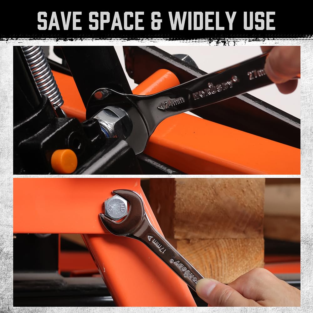 HORUSDY thin wrench 15x16mm broad range for machinery and equipment.