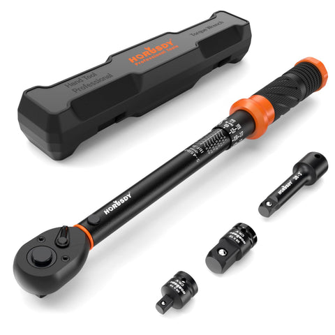 HORUSDY torque wrench 3-8 drive for precise torque control during maintenance.