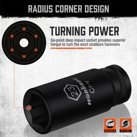 HORUSDY universal joint 1/2-inch improves access at angles for stubborn bolts
