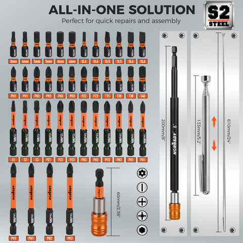 HORUSDY wing nut driver and universal sockets used for awkward fasteners
