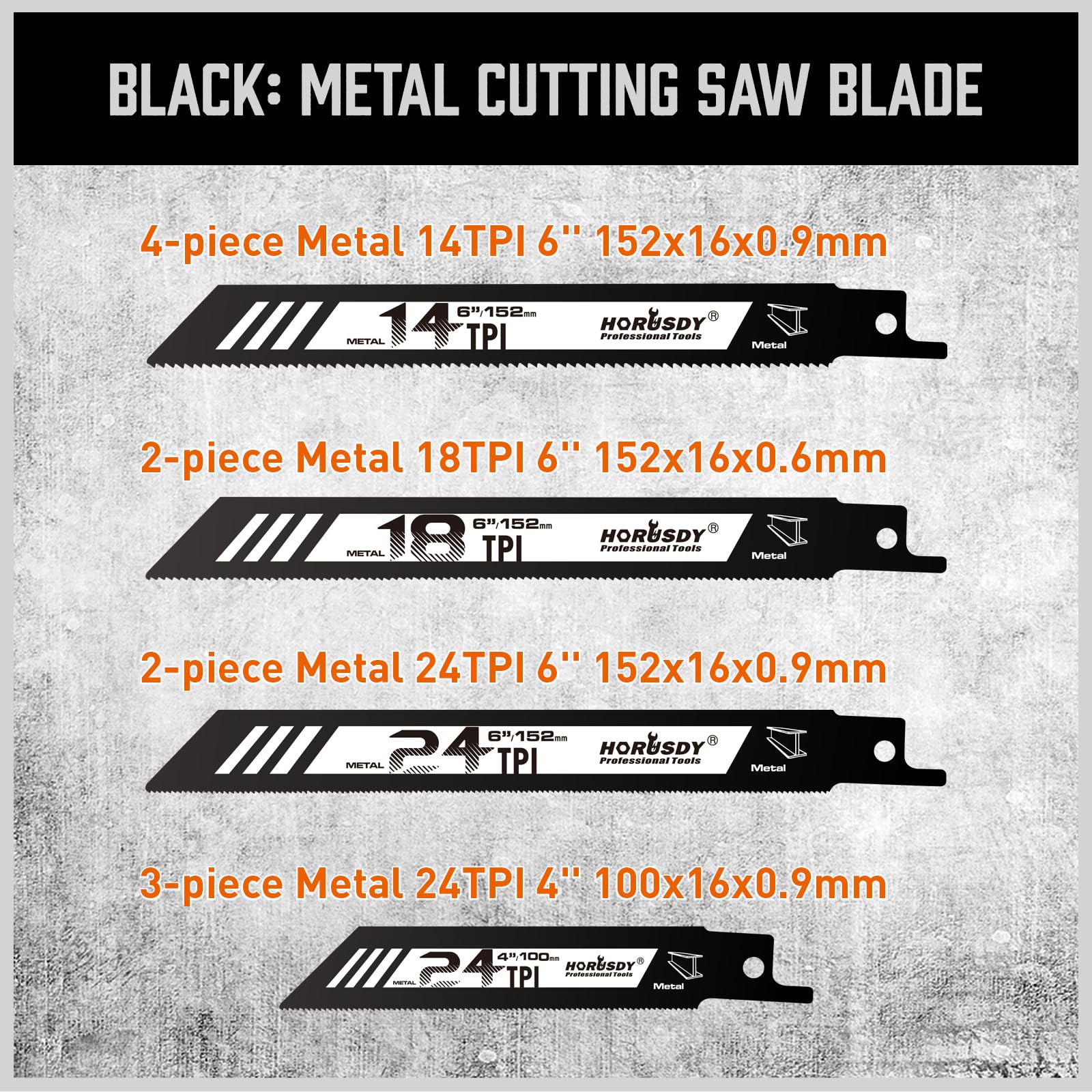 HORUSDY wood-cutting blade 6-inch ideal for framing and rips.