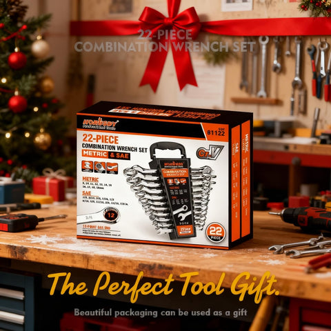 HORUSDY wrench set sae range for versatile use on diverse fasteners.