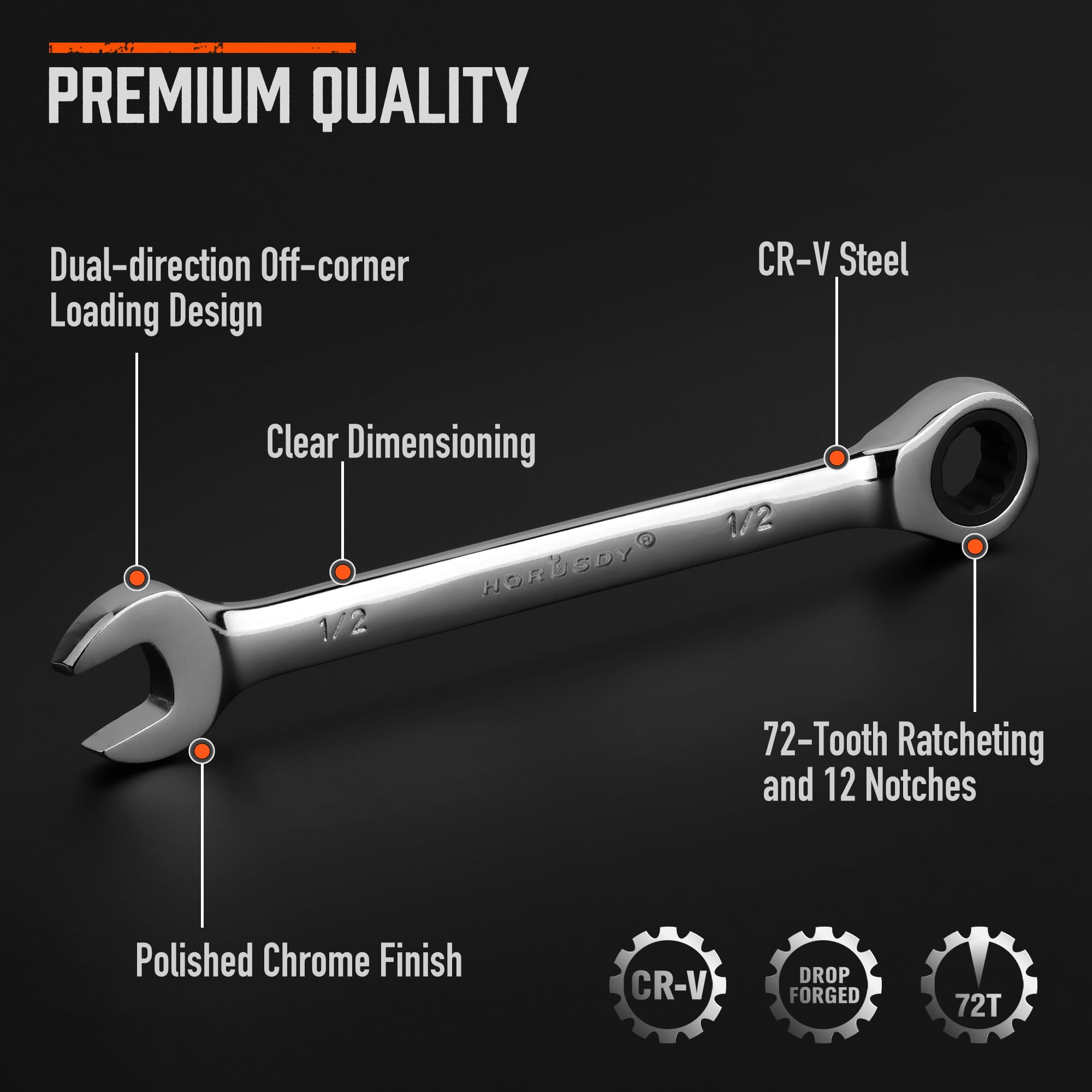 HORUSDY 6mm to 19mm sizes for automotive tasks