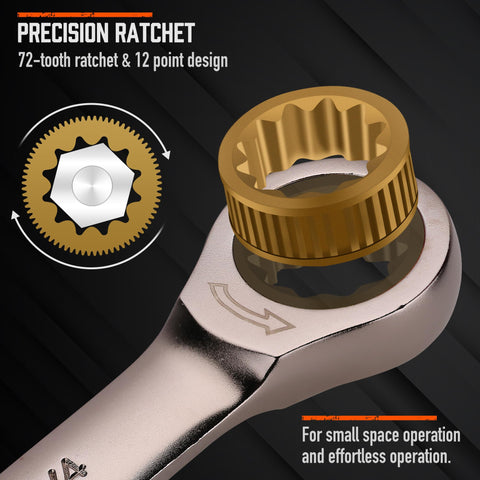 HORUSDY wrenches arranged by size for easy selection