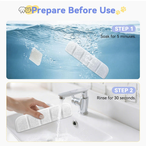 Hoscabss pre-filter sponge pack protects the fountain pump from debris.
