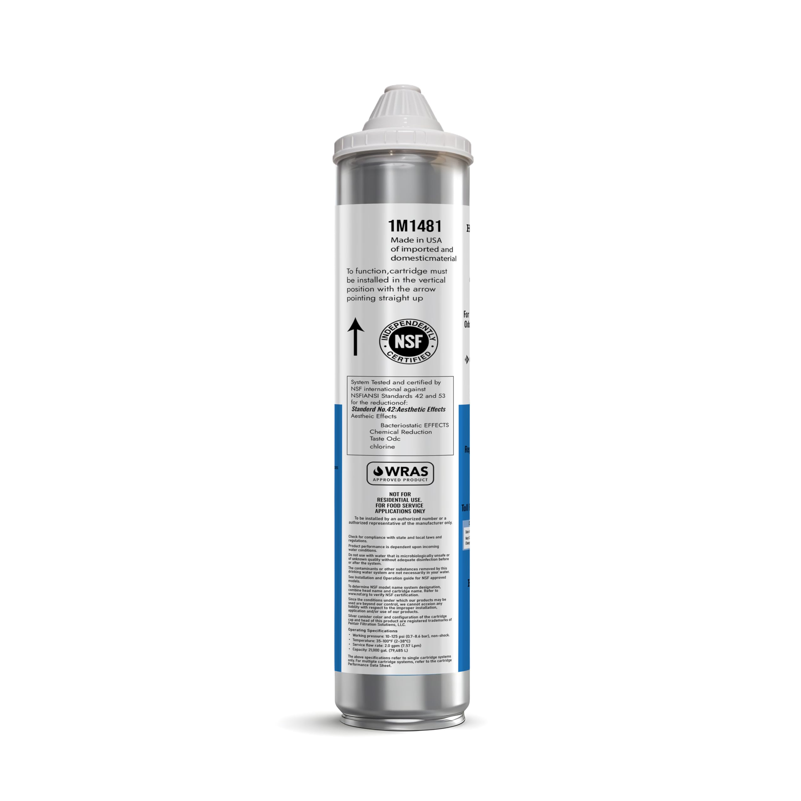 Hoshizaki 4HC-H filter cartridge helps prevent limescale and sediment buildup.